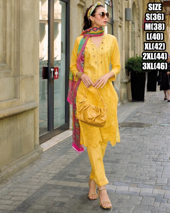 Crafted From Premium Quality Cotton & Embroidered Kurta Set Latest Ethnic Wear