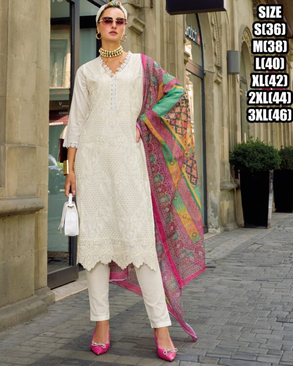 Crafted From Premium Quality Cotton & Embroidered Kurta Set Latest Ethnic Wear