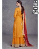 Real Chinon Plazo Sets Are Three Piece Sets Women's To Wear That Are Perfect For Wedding Ceremony