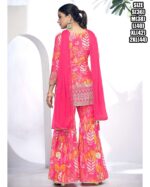 Buy Premium Fiber Chinnon And Finefeel Digital Printed Sarara Suits For Women Online For India's Luxury Weddings