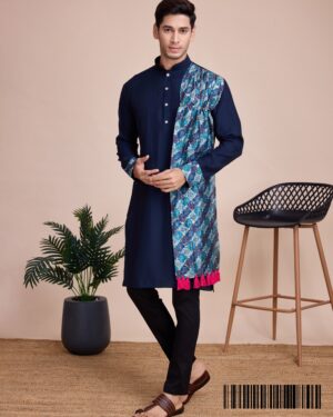 New Presenting Men's Traditional Wear Navratri Special Designer Indo-Western Kurta