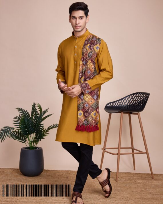 New Presenting Men's Traditional Wear Navratri Special Designer Indo-Western Kurta