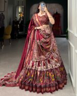Shop Now Navratri Traditional Semi Stitch Lehenga Choli For Raas Garba Wear