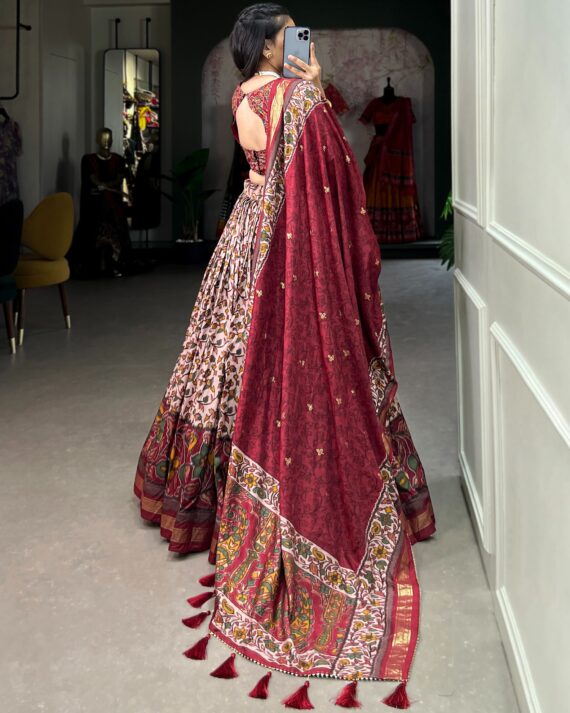 Shop Now Navratri Traditional Semi Stitch Lehenga Choli For Raas Garba Wear