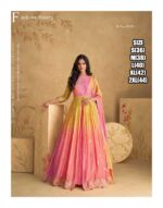 Indian Latest Gown For Women's Two Piece Suit Embroidery Readymade Party Dress
