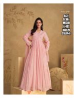 Indian Latest Gown For Women's Two Piece Suit Embroidery Readymade Party Dress
