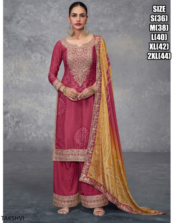 Real Chinon Plazo Sets Are Three Piece Sets Women's To Wear That Are Perfect For Wedding Ceremony