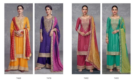 Real Chinon Plazo Sets Are Three Piece Sets Women's To Wear That Are Perfect For Wedding Ceremony