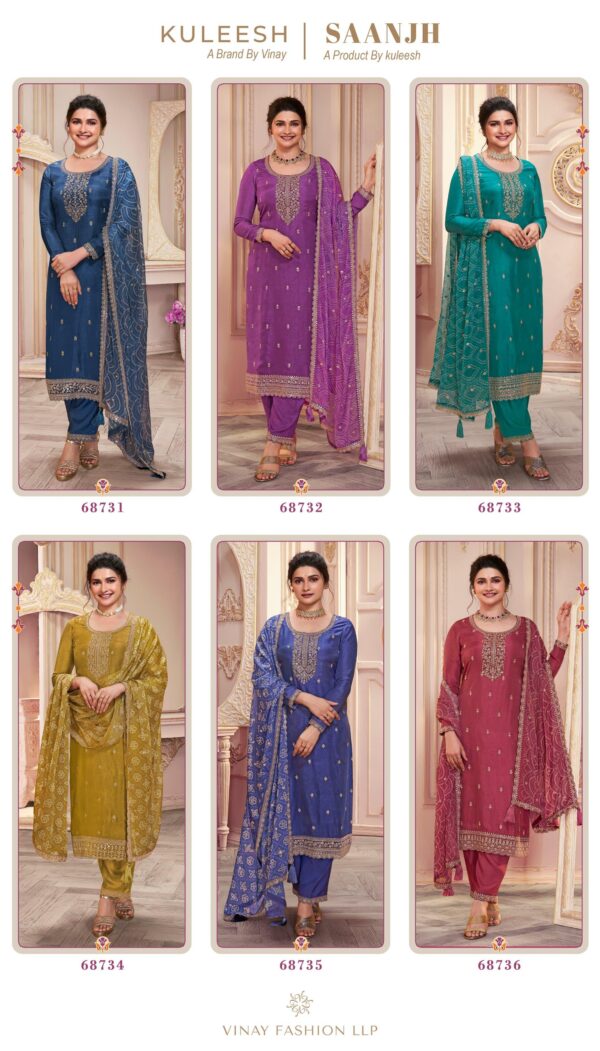 Silk Georgette Blend For Women And Girls Embroidered Un-Stitch Ethnic In Different Colours Salwar Suit Set