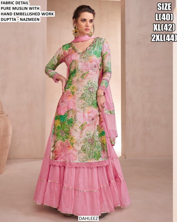 Buy Online! Function Special Designer Readymade Outfits (Kurta With Attached Lehenga And Dupatta)