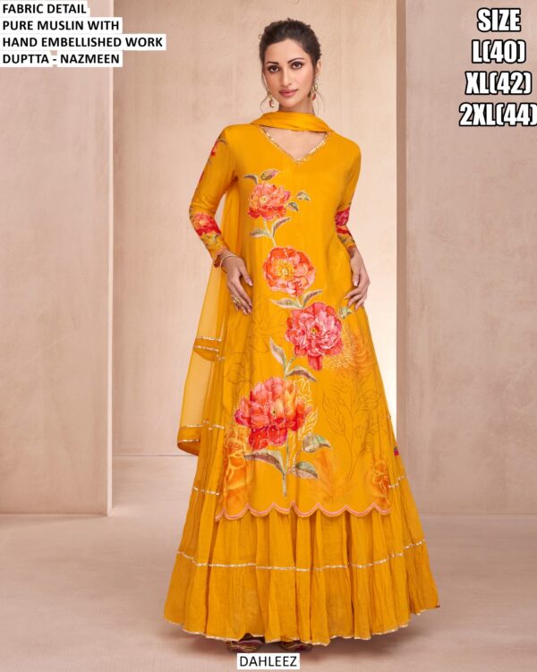 Buy Online! Function Special Designer Readymade Outfits (Kurta With Attached Lehenga And Dupatta)
