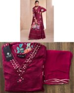 Buy Online! Function Special Designer Readymade Outfits (Kurta With Attached Lehenga And Dupatta)