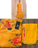 Buy Online! Function Special Designer Readymade Outfits (Kurta With Attached Lehenga And Dupatta)