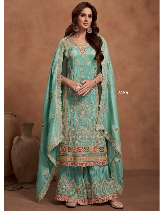 Our Indian Wear Salwar Kameez Women's Collection Has Different Styles Of Plazo Suits Available