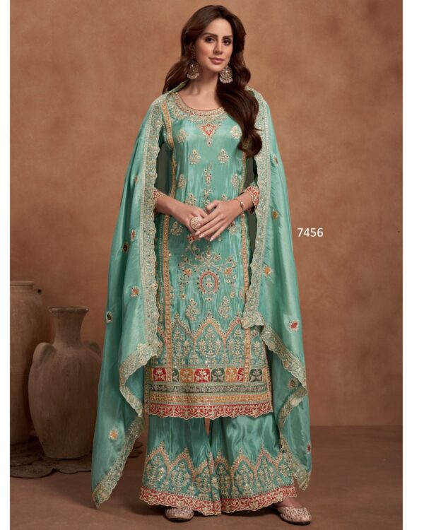 Our Indian Wear Salwar Kameez Women's Collection Has Different Styles Of Plazo Suits Available