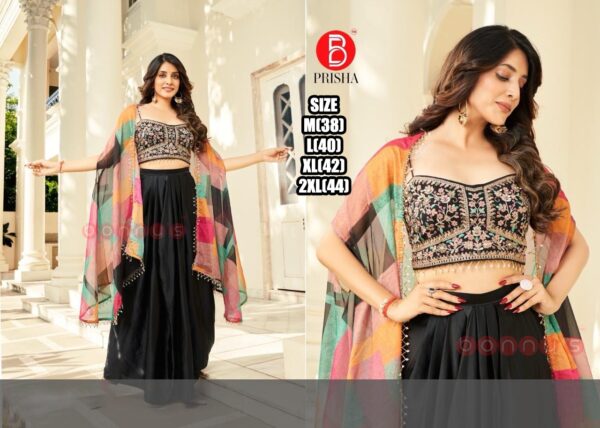 Evening Elegant Party Wear Women's Designer Dresses Buy a Crop Top Skirt With Shrug