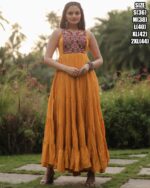 Best Ready To Wear Kutchi Gamthi Work Traditional Gown Dresses For Navratri 2024