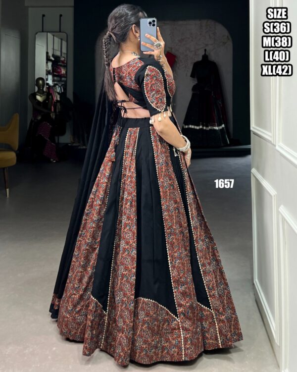 Collection For Women's Pure Cotton Chaniya Choli Set For Special Navratri Festival