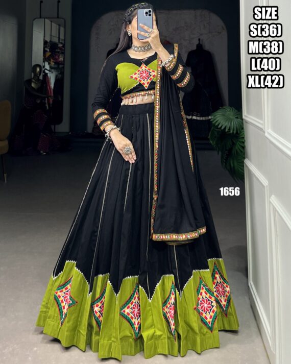 We Have a Wide Collections Of Navratri Festive Wear Cotton Attractive Lehenga Choli