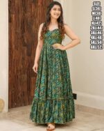 Presents This Stunning Beautiful Digital Printed Ethnic Wear Fully Flared Gown Set Collection