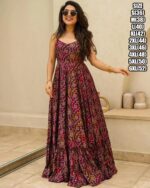 Presents This Stunning Beautiful Digital Printed Ethnic Wear Fully Flared Gown Set Collection