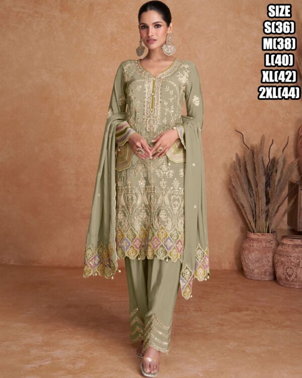 Our New Real Chinon Salwar Suit Is Just Perfect For All Wedding Functions And Festivities