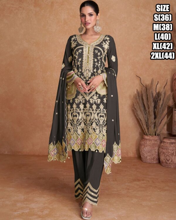 Our New Real Chinon Salwar Suit Is Just Perfect For All Wedding Functions And Festivities