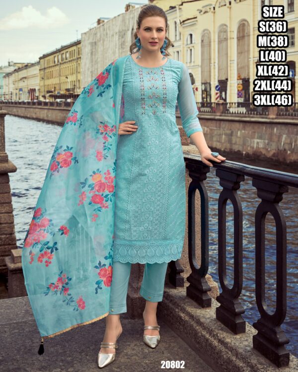 Ready To Wear Schiffli And Hand Work Kurti Set, It's Stylish, Comfortable And Perfect For Any Events