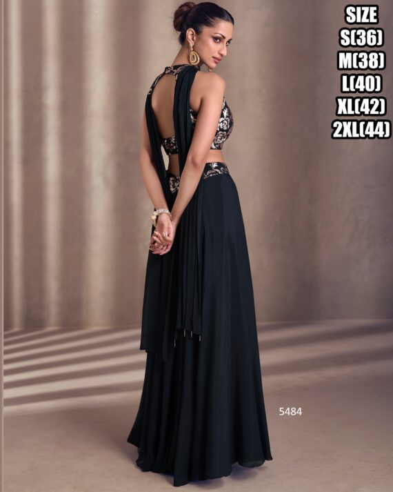 This Crop Top And Plazo Set Is a Perfect Ensemble For a Elegant Party Style Appearance