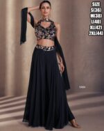 This Crop Top And Plazo Set Is a Perfect Ensemble For a Elegant Party Style Appearance