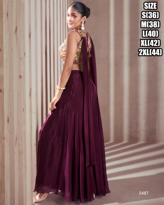 This Crop Top And Plazo Set Is a Perfect Ensemble For a Elegant Party Style Appearance