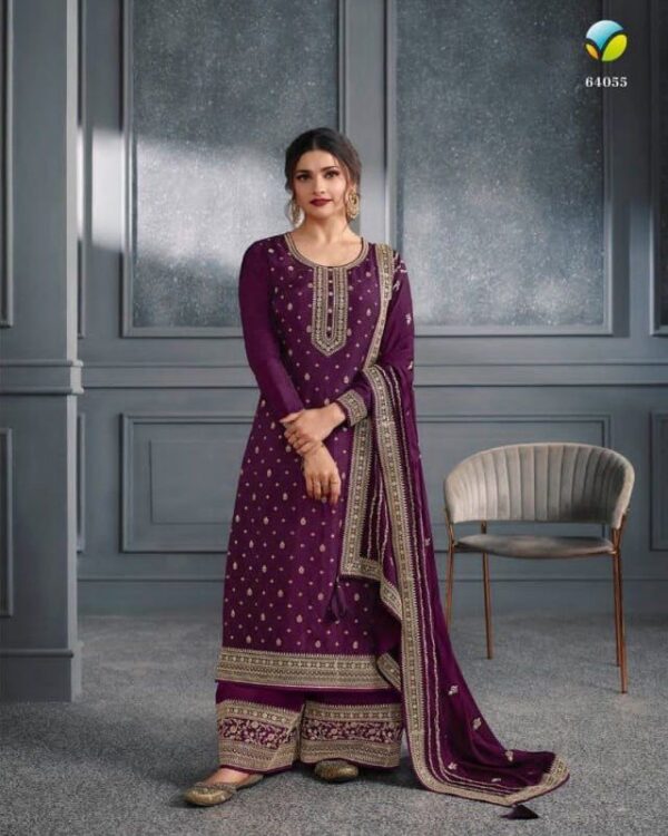 Salwar Suits Are The Self Weaved Embroidered Suits Which Are Suitable For Wedding Wear