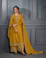 Salwar Suits Are The Self Weaved Embroidered Suits Which Are Suitable For Wedding Wear