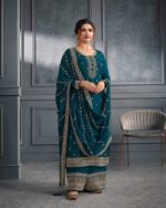 Salwar Suits Are The Self Weaved Embroidered Suits Which Are Suitable For Wedding Wear