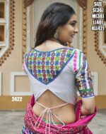 Printed With Thread Embroidery All Over Mirror Work Designer Chaniya Choli For Navratri 2024
