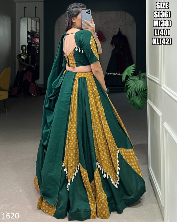 Comfortable Pure Rayon Gamthi Work Navratri Wear Lehenga Choli For Celebrate With This Festival