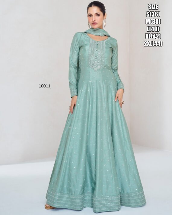 Our New Arrival Premium Silk Two Piece Gown Collection For The Very Best For Women