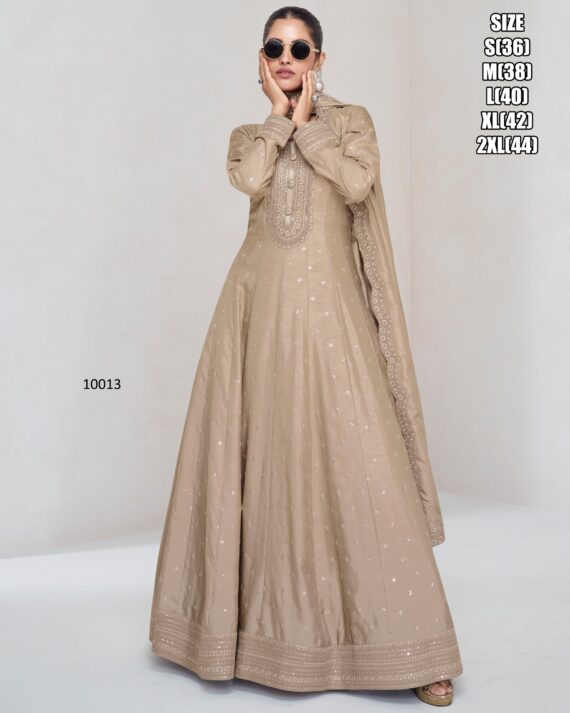 Our New Arrival Premium Silk Two Piece Gown Collection For The Very Best For Women