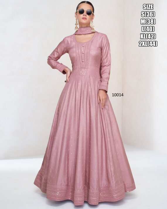 Our New Arrival Premium Silk Two Piece Gown Collection For The Very Best For Women