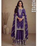 Indian Pakistani Real Chinon With Embroidery Work Wedding Heavy Top Skirt And Dupatta Collection