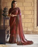 Ethnicrang Presenting Tie Dye Printed Designer Satin Silk Sarees