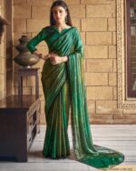 Ethnicrang Presenting Tie Dye Printed Designer Satin Silk Sarees