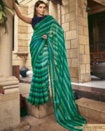 Ethnicrang Presenting Tie Dye Printed Designer Satin Silk Sarees