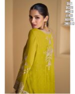 Our Stylish Georgette Short Shrugs With Plazo And Crop Top Set For Women, Our Exclusive Trendy Outfits Buy Now!