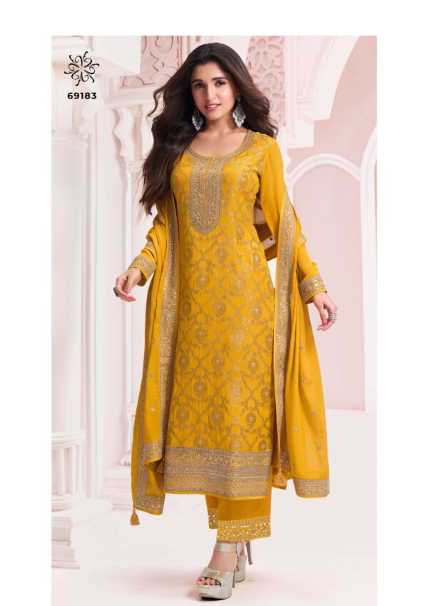 Ethnic Clothing High Quality Indian Designer Chinon Jacquard Exclusive Salwar Kameez By Ethnicrang