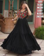 Celebrating This Festival With Our 14 Kg Rayon Gown With Style And Designs For This 2024 Navratri By Ethnicrang