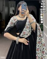 The Three Piece Traditional Indian Women's Cotton Chaniya Choli For Garba Events
