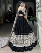 The Three Piece Traditional Indian Women's Cotton Chaniya Choli For Garba Events