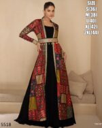 Buy Our Latest Collection a Real Georgette Embroidered With Ethnic Traditional Wear Silk Jacket And Gown Set