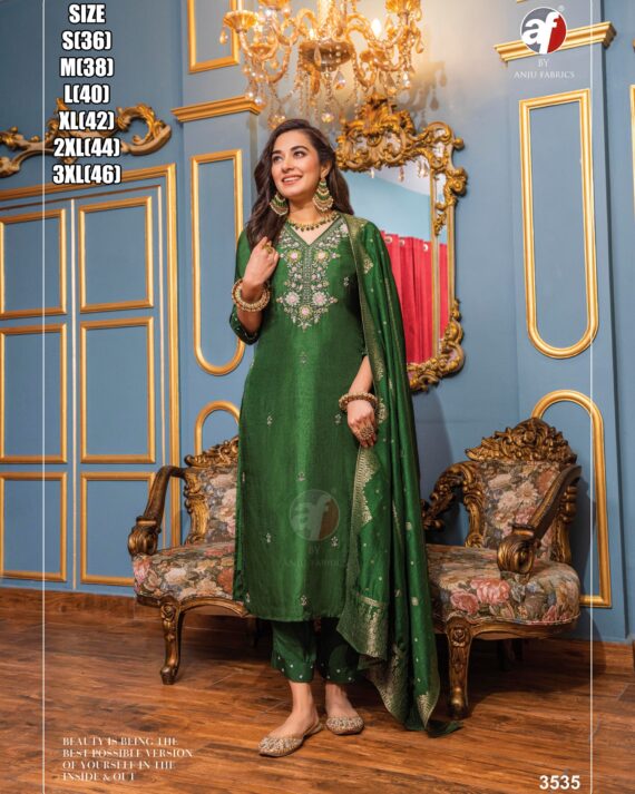 Elevate Your Ethnic Wear With Our Stylish And Beautiful Dola Silk Salwar Kameez With Jacquard Dupatta, Perfect For Any Occasion